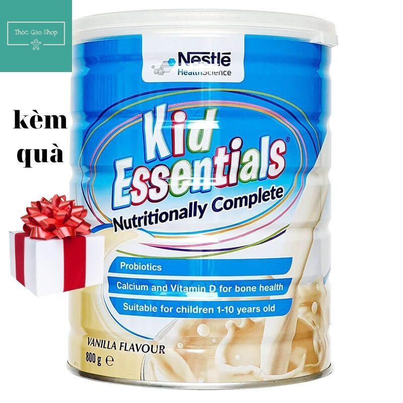 [KÈM QUÀ] Sữa Kid Essentials 800g chuẩn hàng Úc HSD 2022 cao năng lượng giúp bé tăng cân tốt