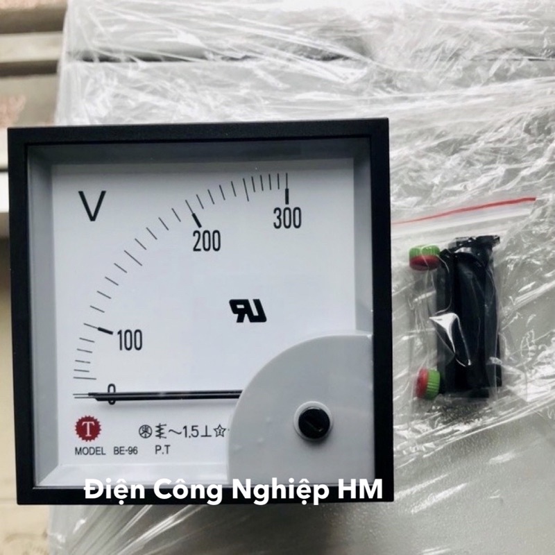 Đồng hồ đo điện áp 300V BE-96 Taiwan Meters - Hàng Chính Hãng, Vôn kế kích thước mặt 96x96mm