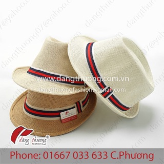 Mũ nón phớt cói fedora