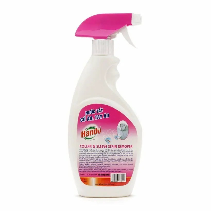 Nước tẩy cổ áo, tay áo 500ml Hando