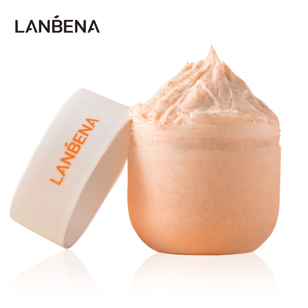 Tẩy tế bào chết Lanbena thành phần Vitamin C dưỡng trắng cấp ẩm kiềm dầu làm sạch sâu 280g