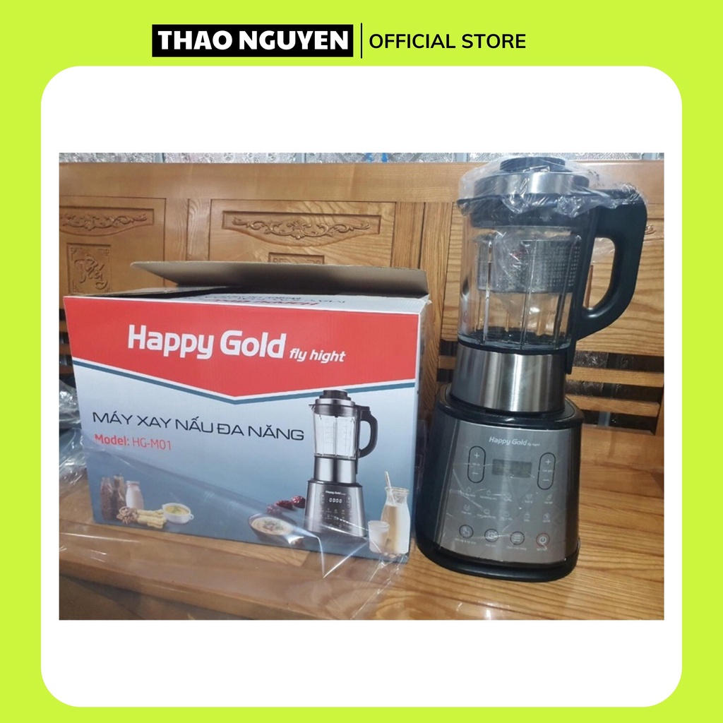 Máy Làm Sữa Hạt HAPPYGOLD HG-M01- 10 TÍNH NĂNG TRONG MỘT CHIẾC MÁY -NẤU XAY SỮA HẠT CỰC MỊN , CỰC ÊM ,DUNG TÍCH 1.75L