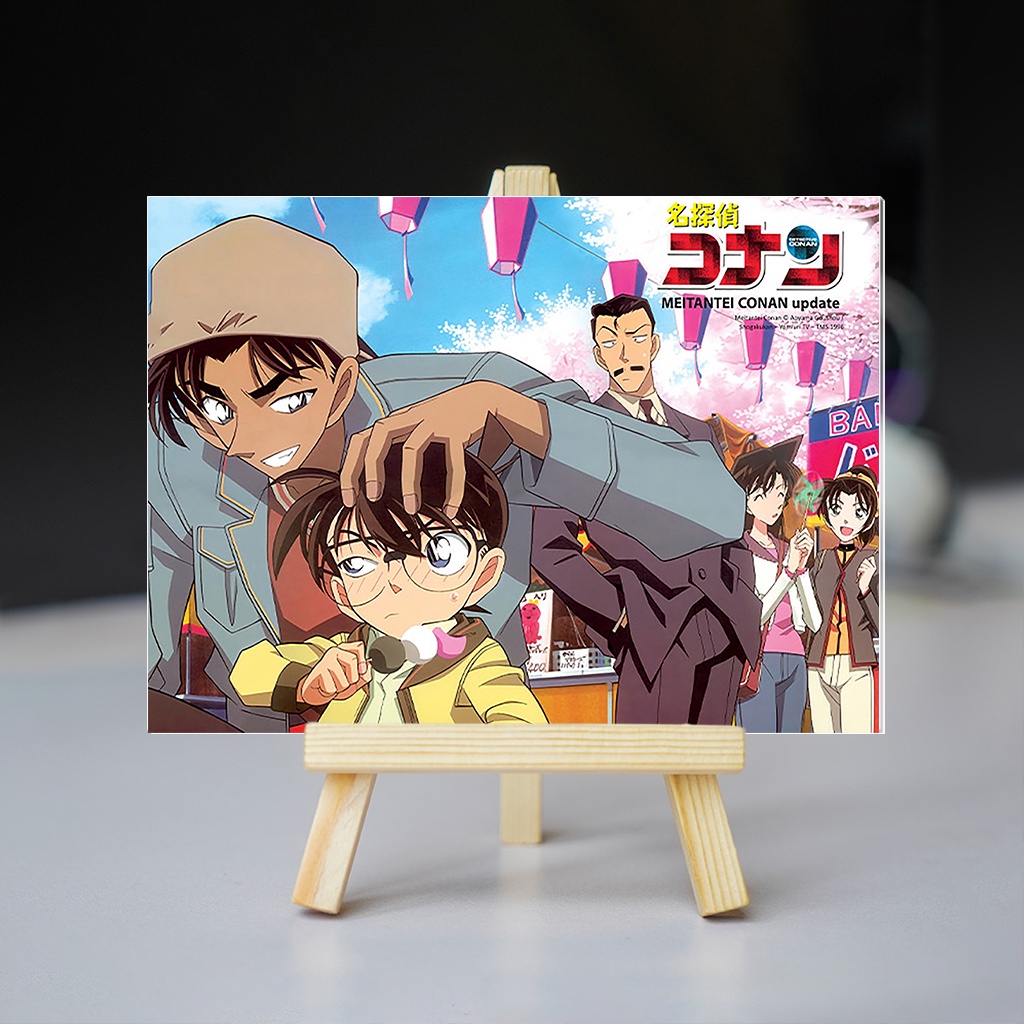 Tranh kính trang trí thám tử lừng danh conan anime
