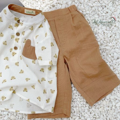 Set quần áo cổ tàu bổ trụ cho bé (KM22-ST235) Kakummi