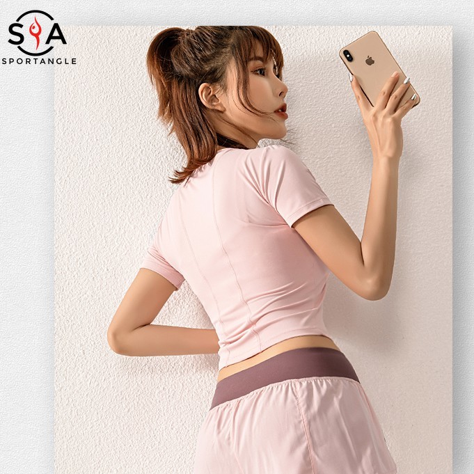 Áo thun tập thể thao/gym/yoga thoải mái cao cấp cho nữ