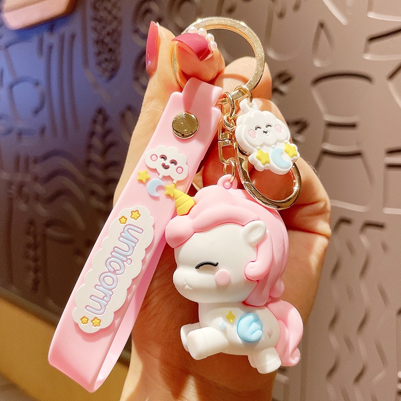 Móc Khóa Kỳ Lân Cầu Vồng Dễ Thương