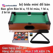 [xả hàng] Bi a Mini - 10 viên Bida Đánh Số - Mặt bàn Nỉ không bong