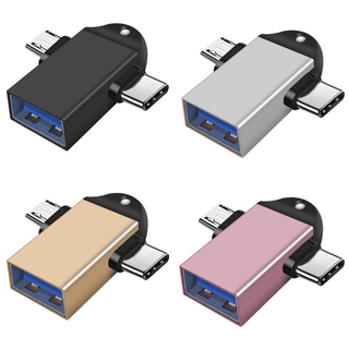 Đầu Chuyển Đổi 2 Trong 1 Type-C Micro Usb Otg Cho Android Usb 3.1