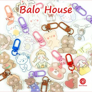 Móc khóa treo balo, cặp, móc chìa khóa keychain animal - balo house