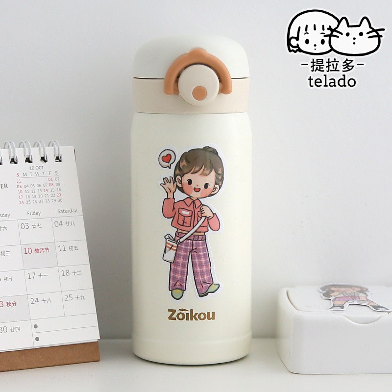 Bộ Sticker hình cô gái/ chàng trai cá tính dán trang trí sổ VPPTUEMINH, điện thoại nhiều mẫu
