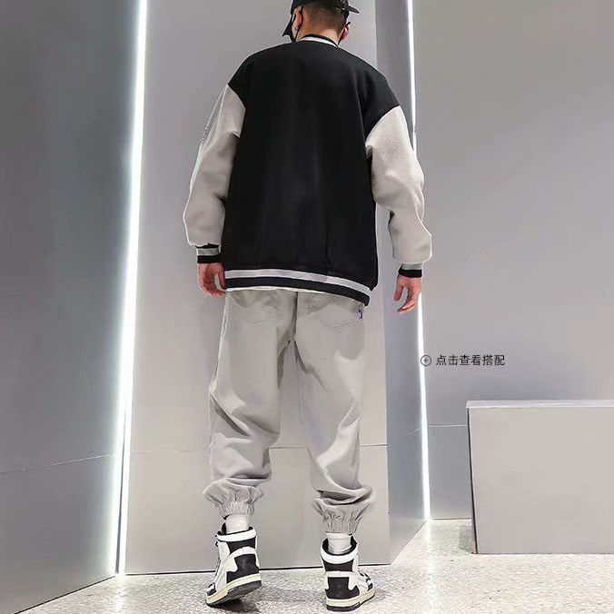 Áo khoác bomber thêu chữ thời trang hàn quốc dành cho nam