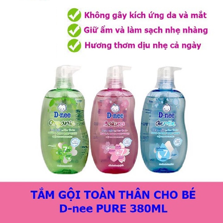 Sữa tắm gội Dnee Pure 380ML chính hãng Thái Lan