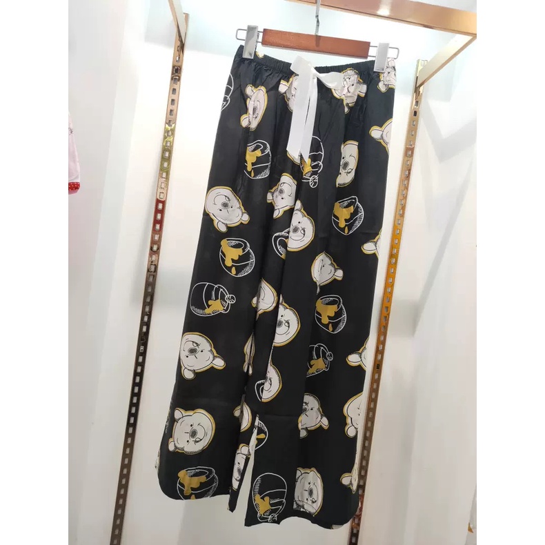 Quần dài nữ ống rộng lưng cao họa tiết mặc ở nhà đi biển MQ08
