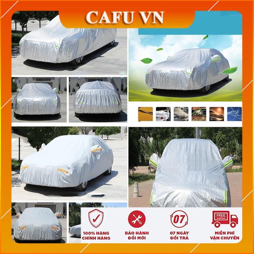 Bạt phủ ô tô bạt xe hơi 3 lớp tráng nhôm cách nhiệt, chống nắng, chống xước