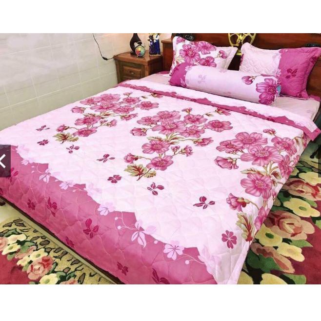 bộ vỏ chăn ga gối cotton poly