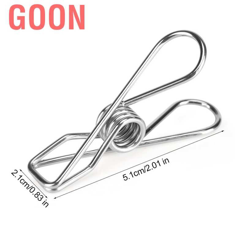 GOON Bộ 20 Kẹp Quần Áo Bằng Thép Không Gỉ