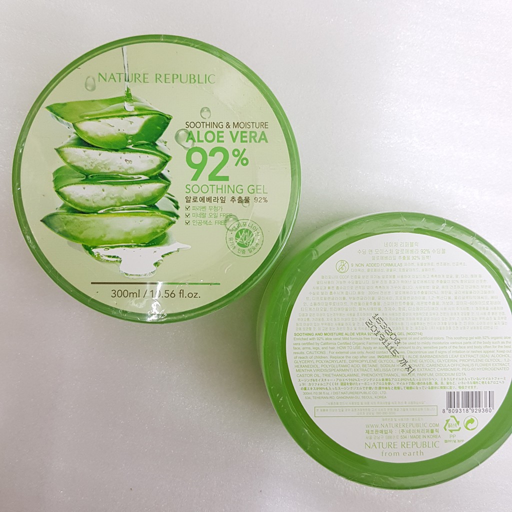 Gel Dưỡng Đa Năng Lô Hội Natural Republic Soothing Gel Aloe Vera 92%