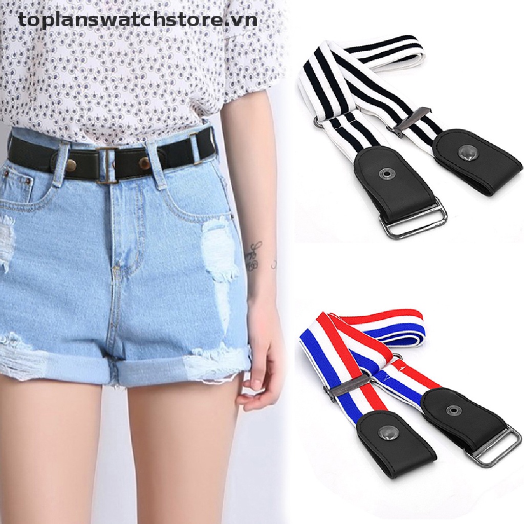 Thắt Lưng Co Giãn Không Khóa Thời Trang