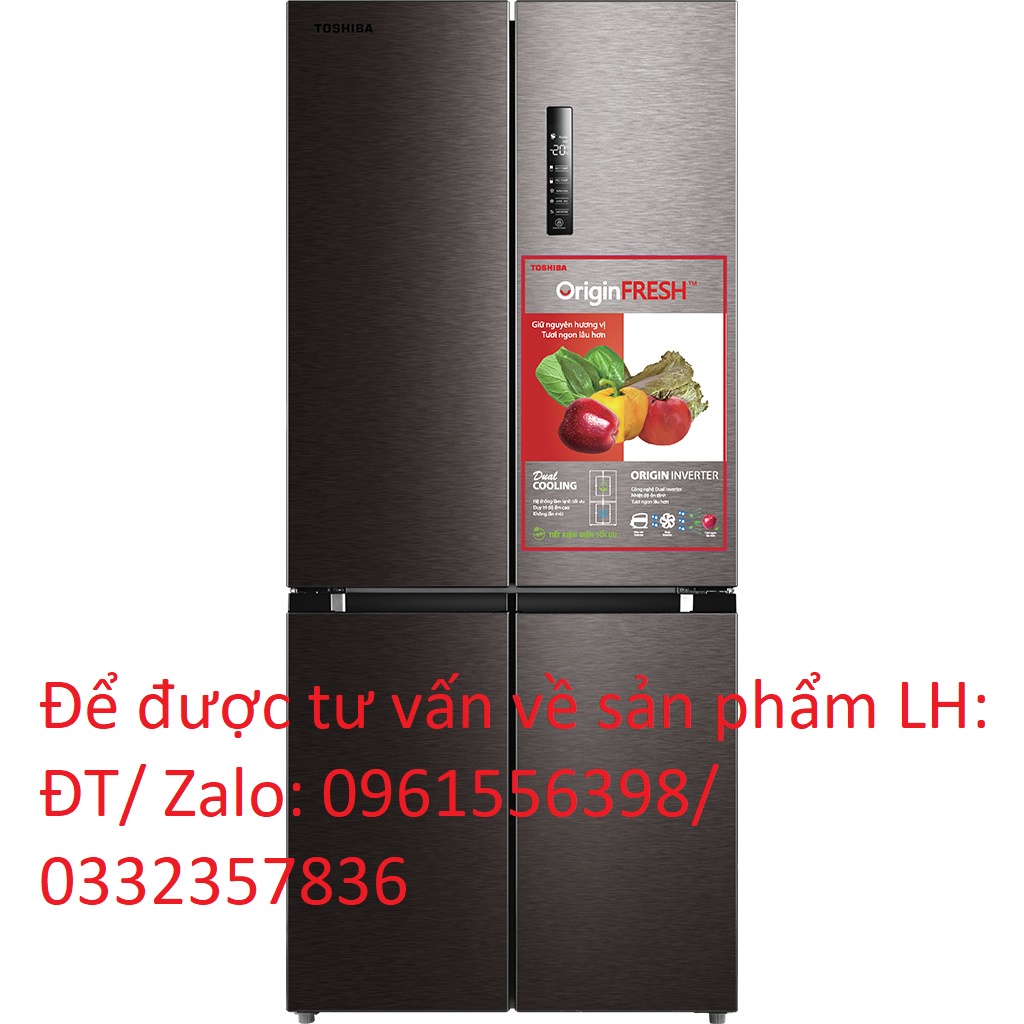 Tủ Lạnh Toshiba Side By Side Inverter 511 Lít RF610WE-PMV(37)-SG 4 Cánh < Chính hãng BH:24 tháng tại nhà toàn quốc >