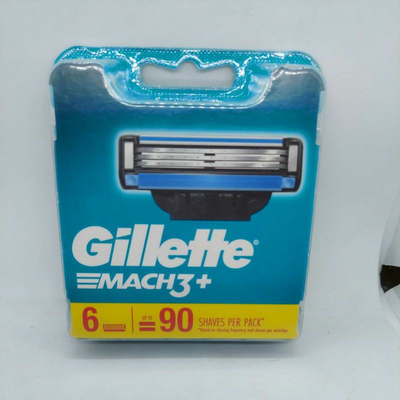 Hộp Lưỡi Dao Cạo Râu Gillette Mach 3+(Đầu Cạo 3 Lưỡi Kép)