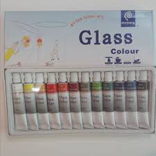 Màu Vẽ Kính Glass Colour 12 Tuýp Sắc Màu Siêu Trong Veo, Đẹp, Bền Giúp Bạn Thoả Sức Sáng Tạo