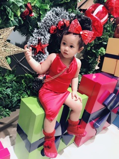 Body đỏ đan dây lưng