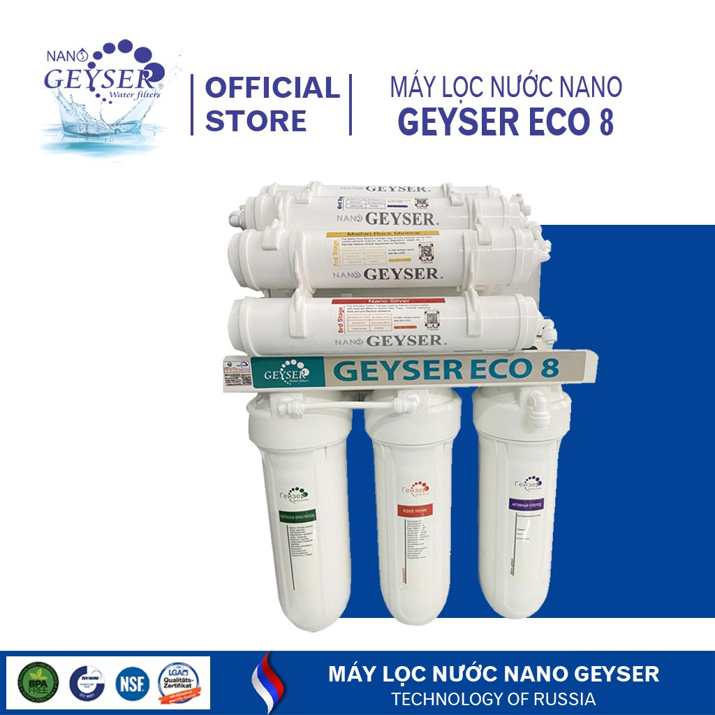 Máy Lọc Nước Nano Geyser KT8 ♥️ Máy Nano Không Dùng Điện Không Nước Thải ♥️ Máy Lọc Nước Nano Geyser của Nga