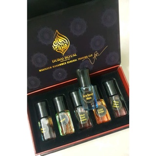 Tinh dầu nước hoa Dubai dành cho nam, set 5 chai mini.