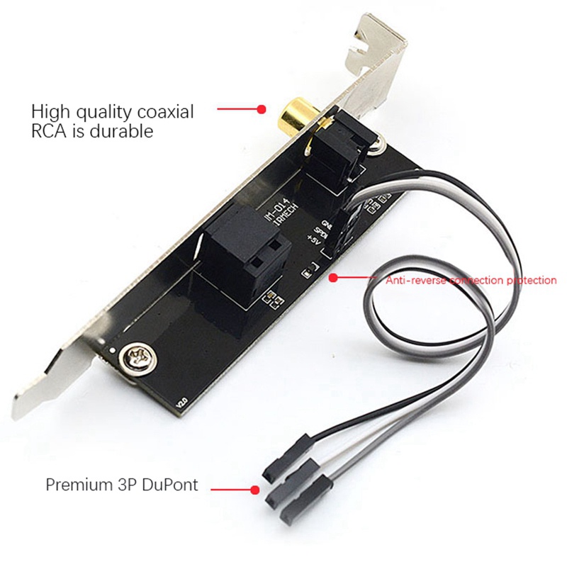 Thẻ Quang Học 24Bit 192Khz SPDIF Và RCA Có Dây Cáp Cho ASUS Gigabyte