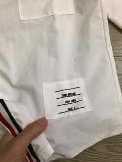 Áo sơ mi nẹp đỏ S&L