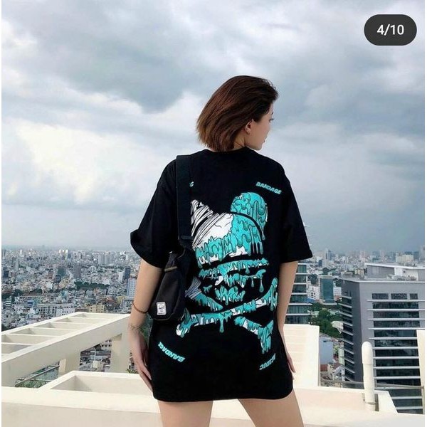 Áo thun unisex form rộng vải dày mịn cotton | BigBuy360 - bigbuy360.vn