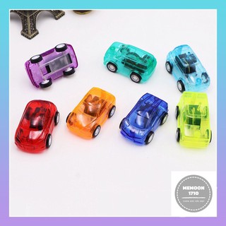 Mô Hình Xe Đồ Chơi Mini Màu Kẹo Ngọt Bằng Nhựa Trong Suốt Đáng yêu Cho Bé