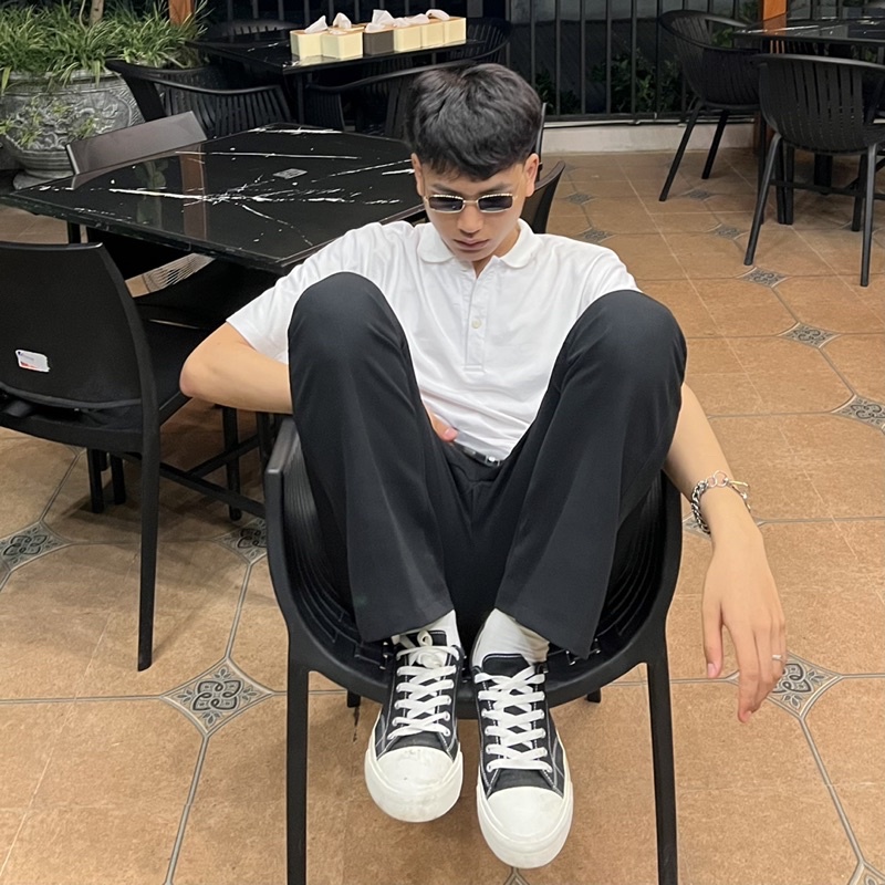 Áo Polo Cộc Tay Cotton Nam nữ Unisex Hàng thiết kế Siêu Hot