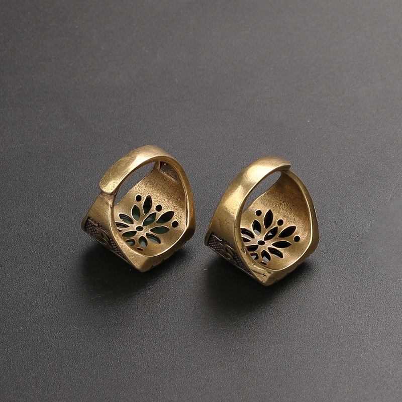 Yueying Deserve To Act The Role Of Restoring Nhẫn Đá Quý Cổ Điển Bằng Đồng Thau Phong Cách Punk Rock Cá Tính