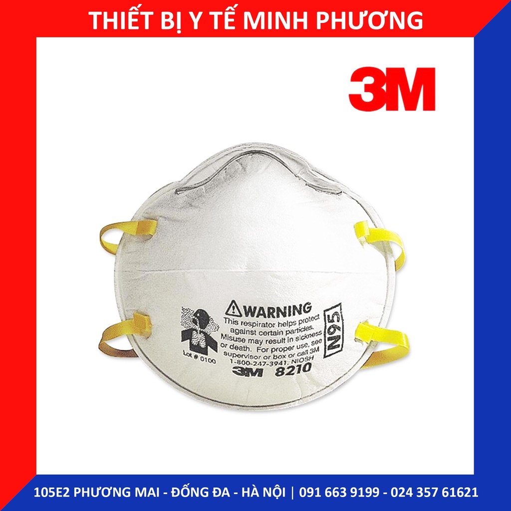 [Bán lẻ từng chiếc] Khẩu trang bảo hộ 3M N95 8210