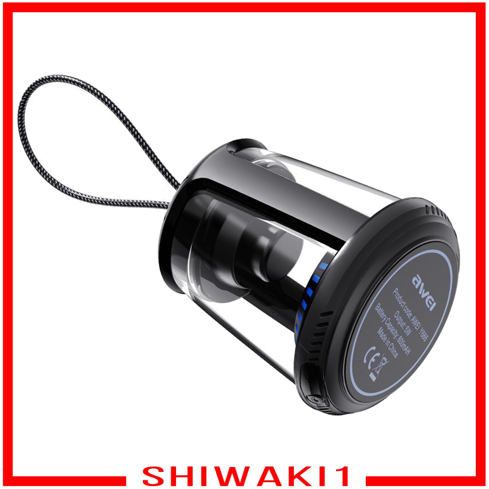 Loa Bluetooth Không Dây Chất Liệu Acrylic Trong Suốt Chống Thấm Nước Nhiều Màu Sắc Shiwaki1