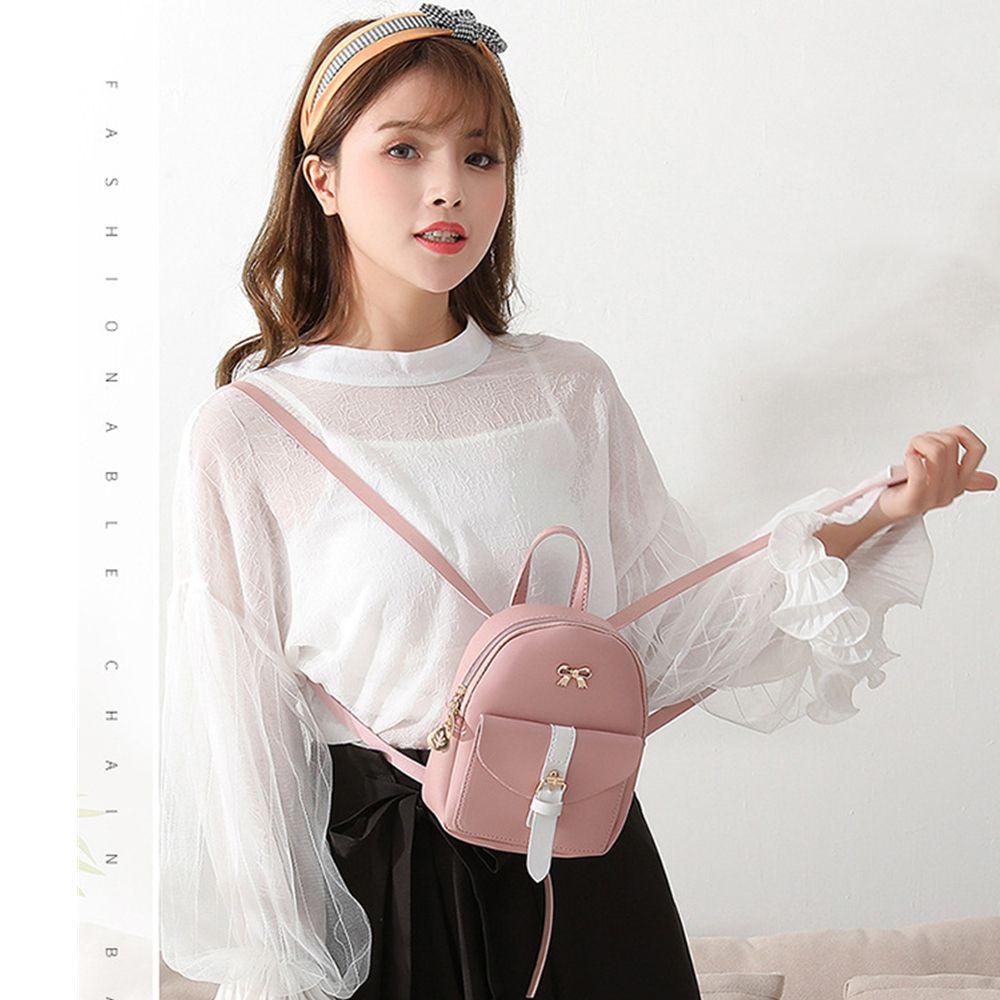 UUMIR Ba Lô Đeo Vai Mini Hình Chiếc Lá Đính Nơ Dễ Thương Xinh Xắn