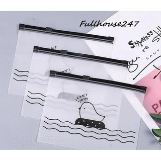 Túi zip bóng mờ có khóa kéo đựng đồ và phụ kiện đi du lịch tiện dụng