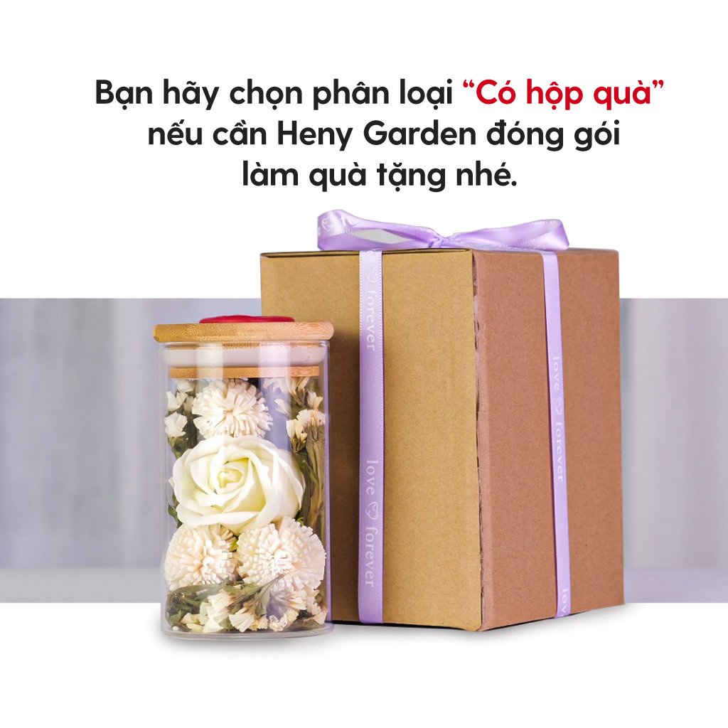 Bình Hoa Khuếch Tán Tinh Dầu Decor Thay Thế Máy Xông HENY GARDEN Tạo Hương Thơm Dễ Chịu