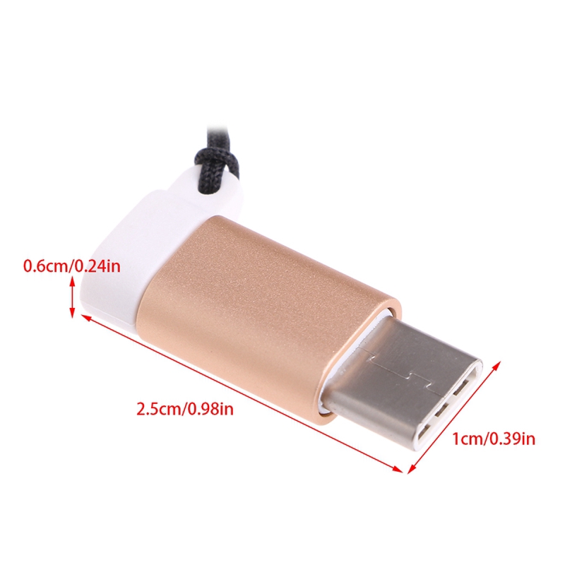 Dây cáp sạc &amp; truyền dữ liệu Micro USB loại C kèm móc khóa