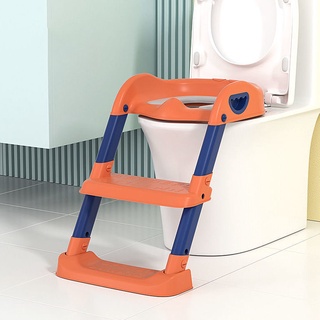 Thang Bô Vệ Sinh Babyjoy Có Nắp Thu Nhỏ Bồn Cầu,  Thang Bô Vệ Sinh Cho Bé 2 Bậc Thang,Gấp Gọn Dùng Cho Bé Trai Gái Trẻ