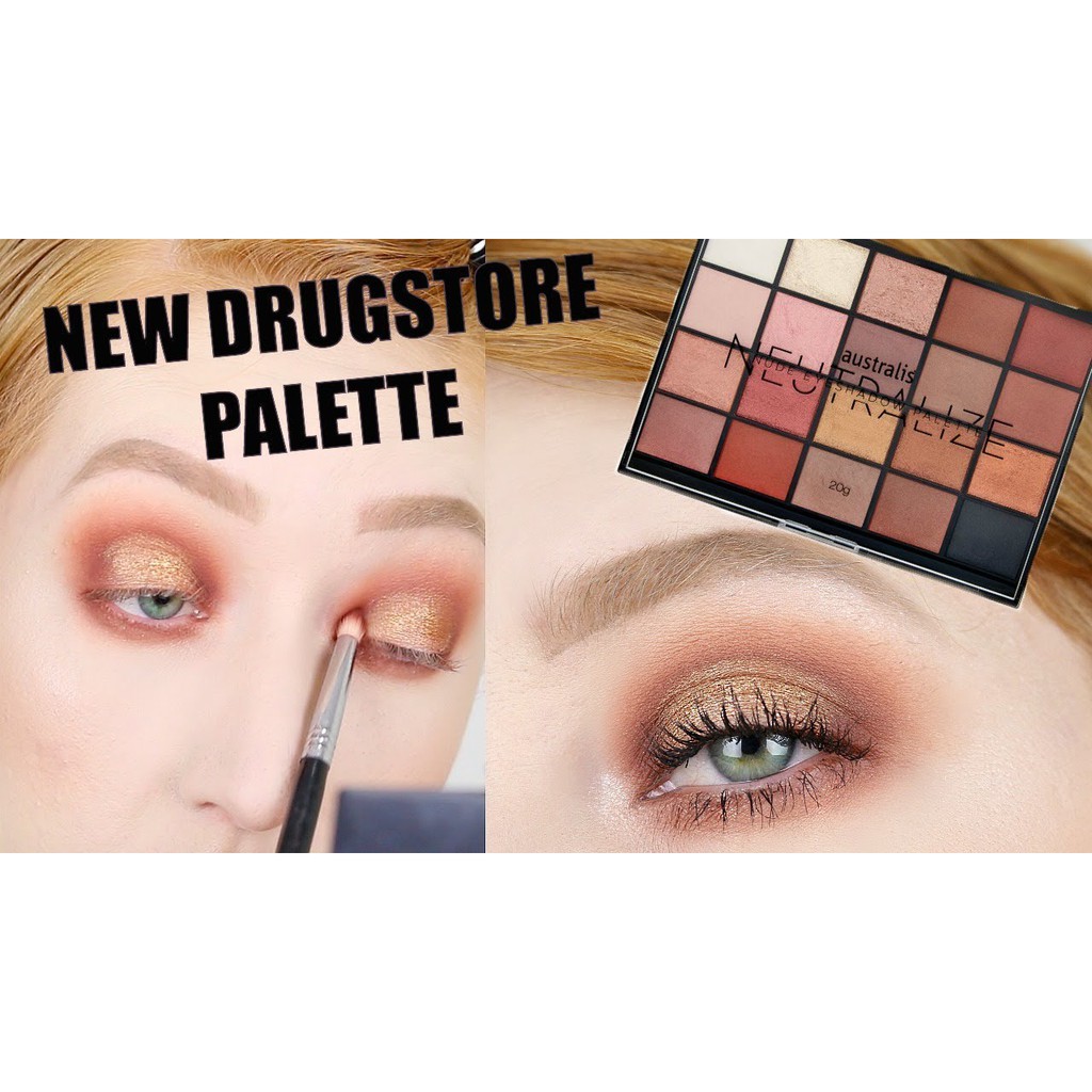 Bảng Phấn Mắt 20 Màu Dạng Lì, Ánh Nhũ Australis Neutralize Nude Eyeshadow Palette