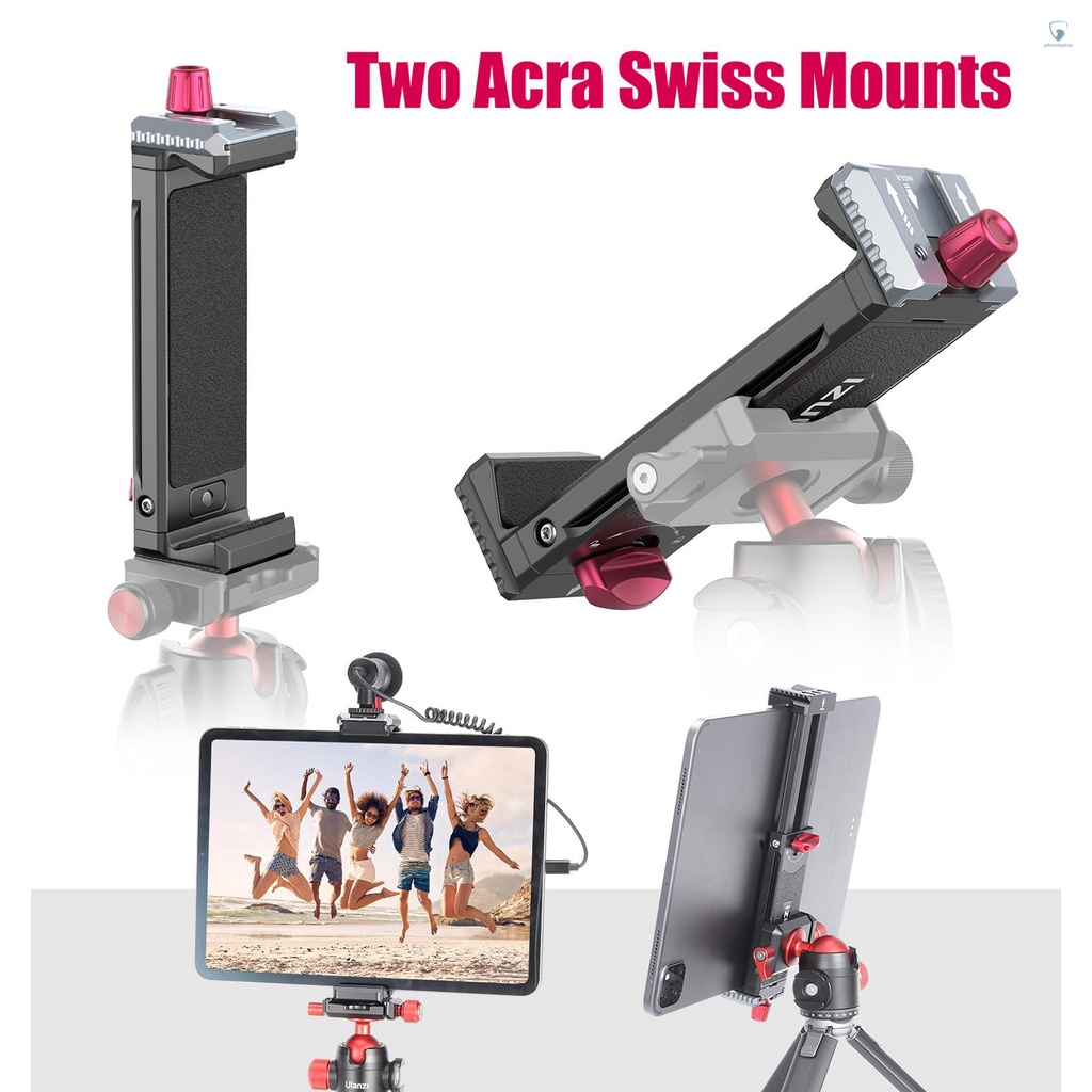 Kẹp Kim Loại Gắn Điện Thoại / Máy Tính Bảng Ulanzi U-PAD III 10cm - 23cm / 3.93in-9in Có Thể Điều Chỉnh Độ Rộng