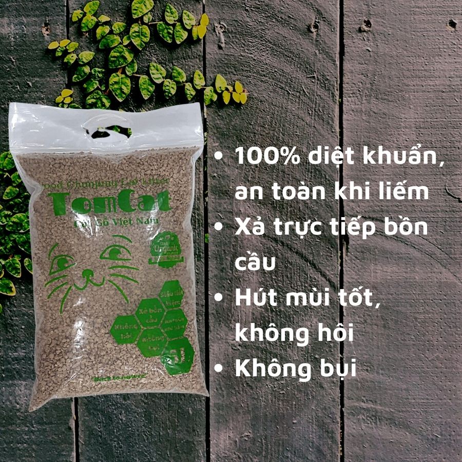 Cát vệ sinh mèo Cát đậu nành Cature và Cát gỗ vón TOMCAT diệt khuẩn hạt nhỏ xả được bồn cầu thân thiện với môi trường