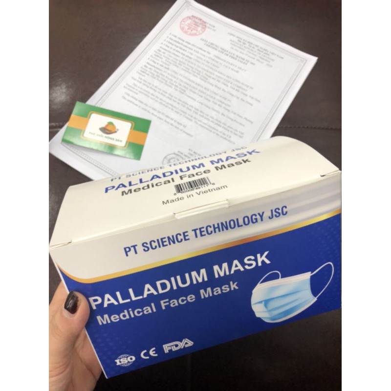 KHẨU TRANG Y TẾ KHÁNG KHUẨN 4 LỚP PT MASK - Hàng xuất khẩu USA Palladium Mask - Thế Giới Nông Sản