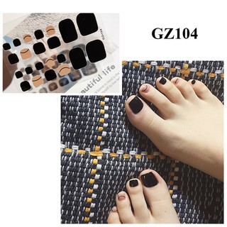 Miếng dán móng chân - Nail Wraps (22 miếng dán khô)