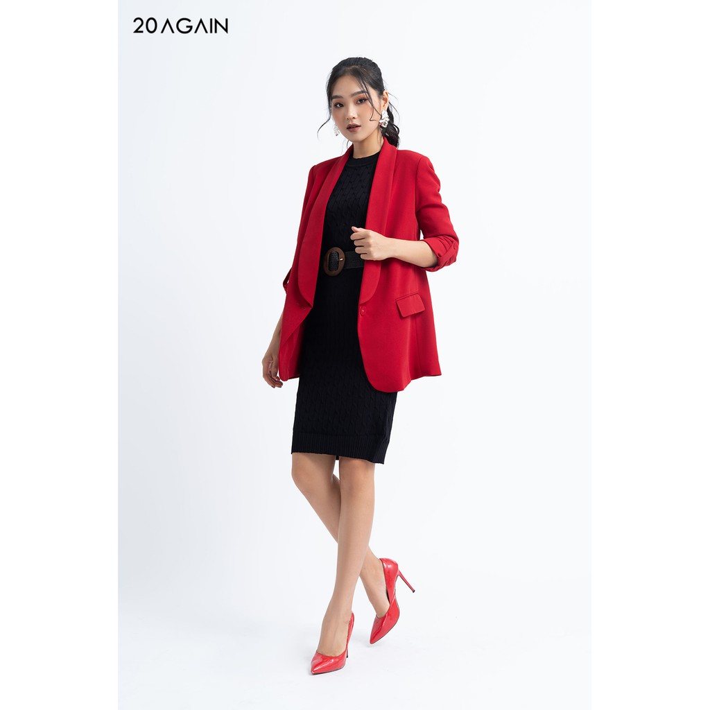 [Mã FAMALLT5 giảm 15% đơn 150k] Áo khoác vải 2 lớp dài cổ sam - VDA0673 - 20 Again | BigBuy360 - bigbuy360.vn