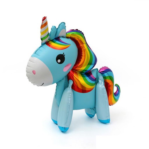 Bóng ngựa pony unicorn 4D nguyên con trang trí 80cm