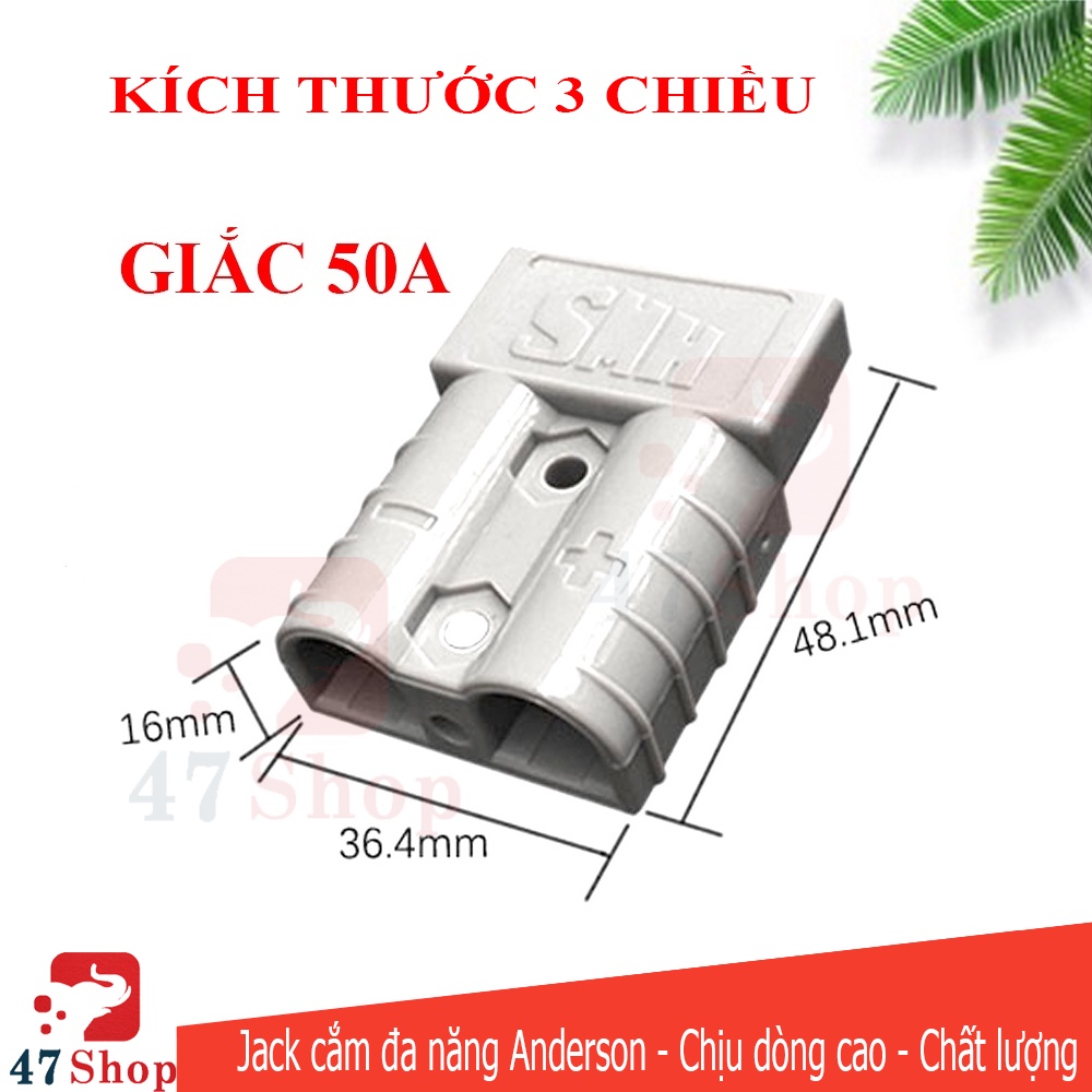 Giắc cắm Anderson 50A 175A sạc bình, UPS, Xe Điện, Xe nâng, Máy chà sàn