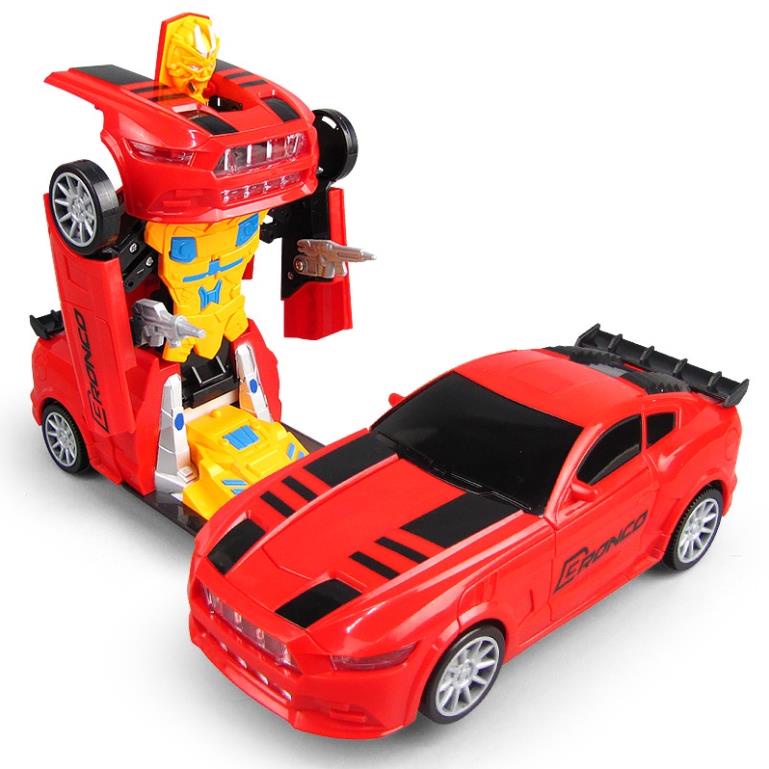 Đồ chơi ô tô cảnh sát biến hình robot EMA